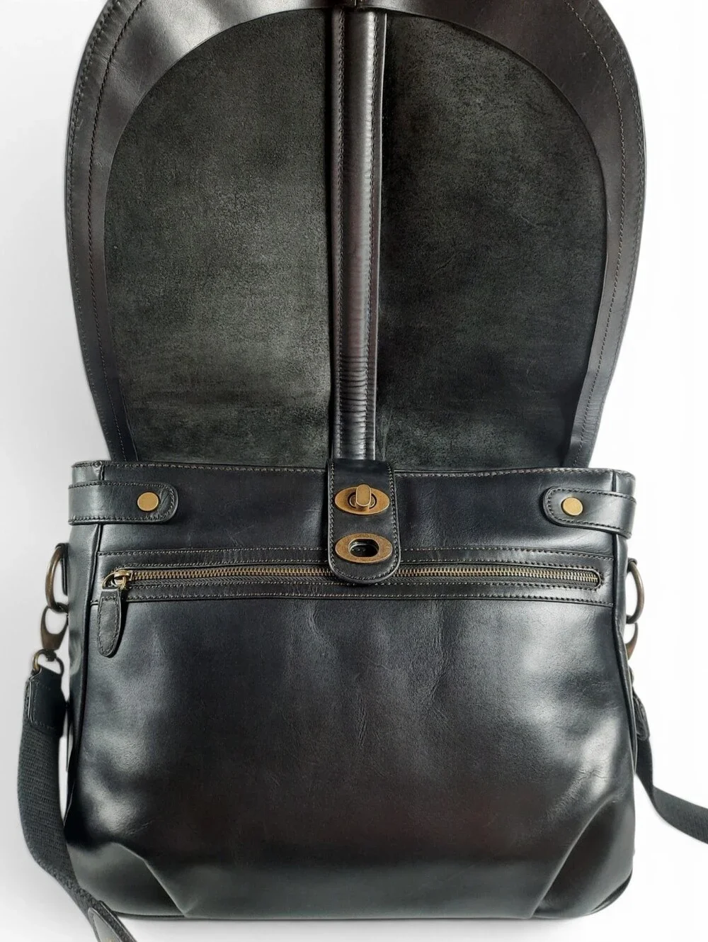 BOSCA Mail Bag Leather Messenger Briefcase Weekender Laptop Business Office Work